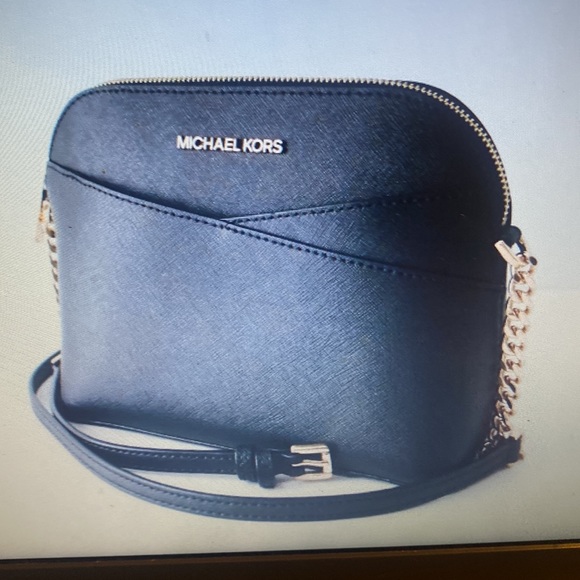 Michael Kors jet set travel, medium leather X cross dome Crossbody - Picture 6 of 10